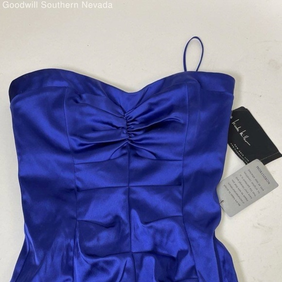 Nicole Miller Strapless Ruched Satin Sheath Dress – Size 2 – NWT – - Picture 7 of 8